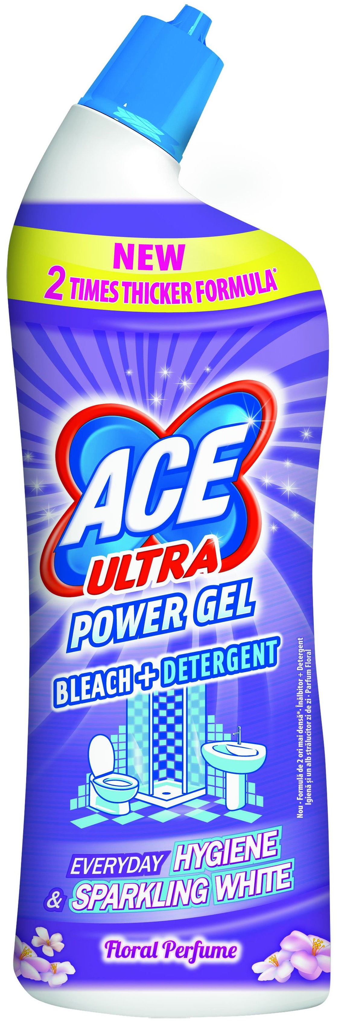 Gel-înălbitor cu degresant  ACE - Ultra Flowers, 750 ml