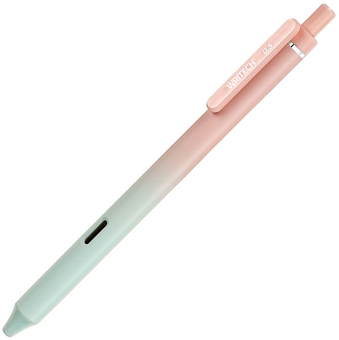 Stilou cu gel  Writech Gradient - roz/verde