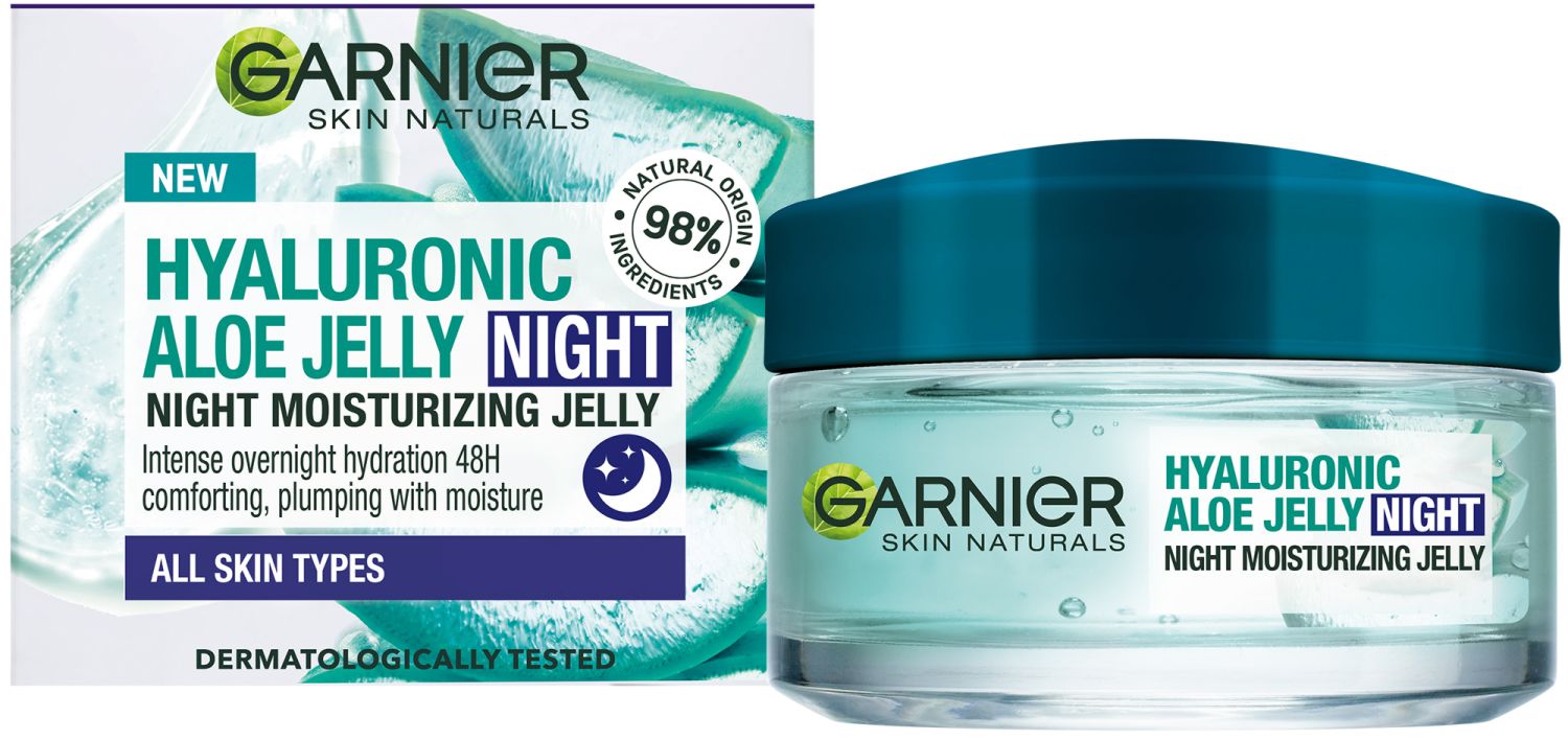 Garnier Skin Naturals Mască de față cu gel peste noapteHyaluronic Aloe, 50 ml