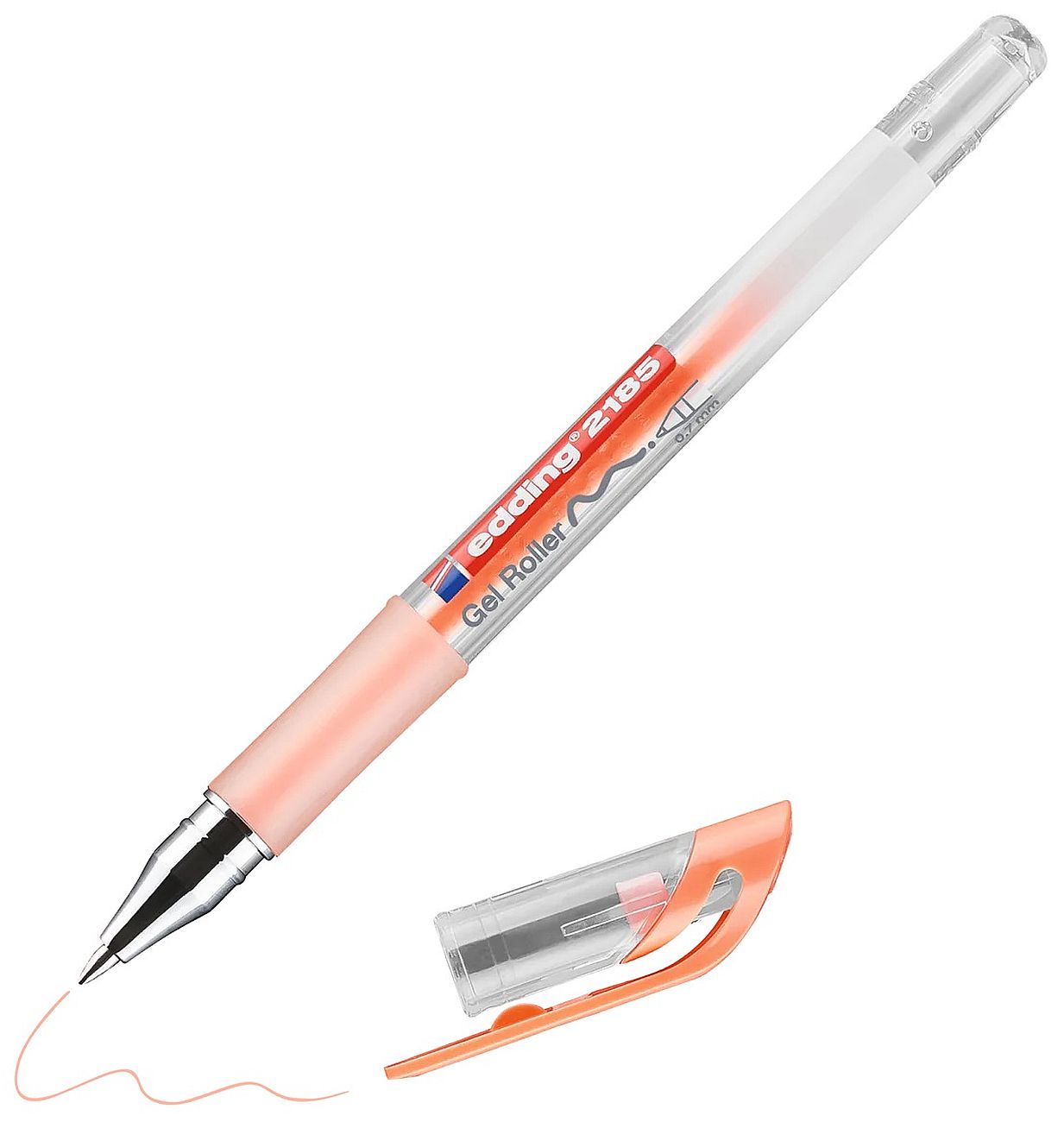 Stilou rolă cu gel Edding 2185 - Pastel portocaliu