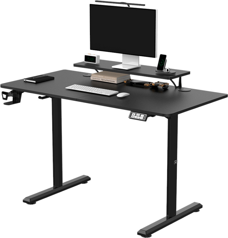Birou pentru gaming Ultradesk - Highlander, negru
