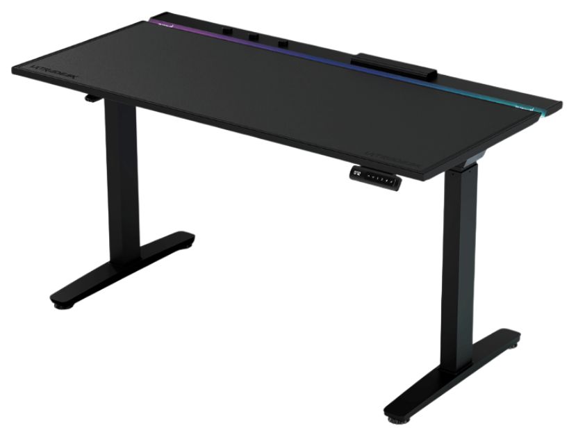 Birou de gaming Ultradesk - Vortex, negru