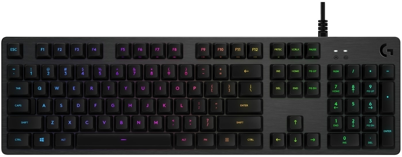 Tastatură gaming Logitech - G512 Carbon, GX Blue Clicky, neagră