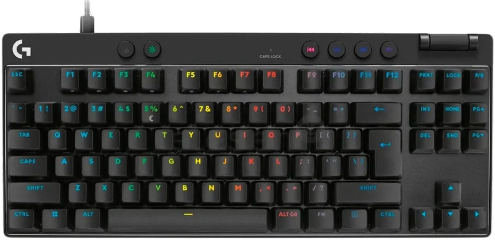Tastatură pentru jocuri Logitech - Pro X TKL Rapid, RGB, negru