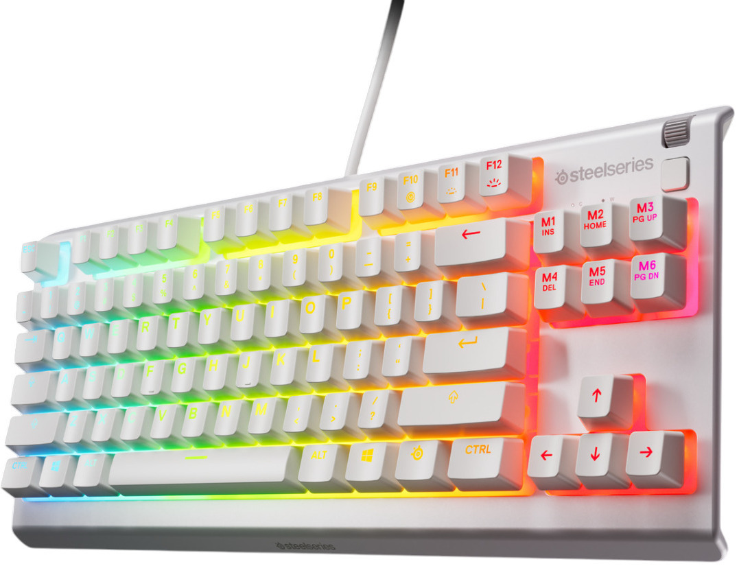 Tastatură pentru jocuri SteelSeries - Apex 3 TKL, RGB, alb