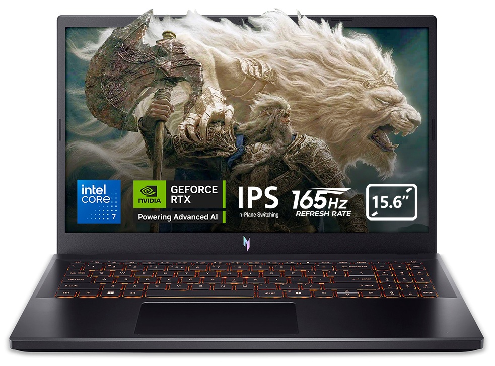 Laptop gaming Acer - ANV15-52-76WR Nitro V15, 15.6'', FHD, Core 7, 165Hz, 64 GB RAM