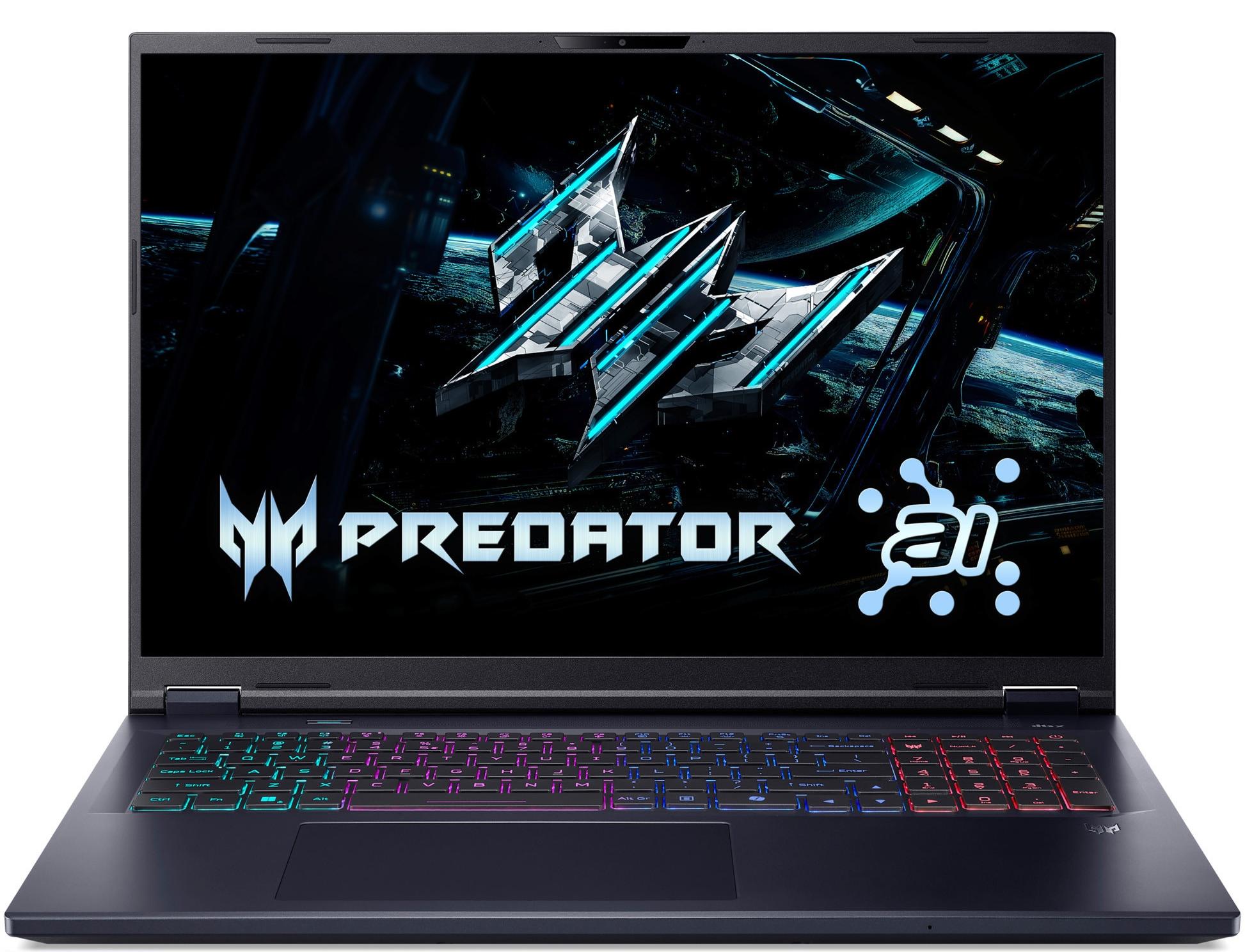 Laptop de gaming Acer – Predator Helios Neo 18 AI, 18'', WQXGA, Ultra 9, 250Hz, 24GB/1TB