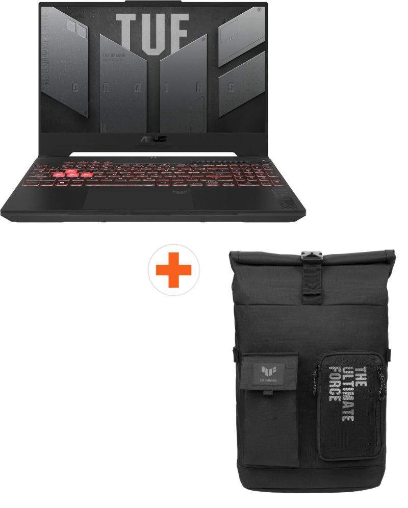 Laptop gaming ASUS - TUF Gaming A15 2023, 15.6'', FHD, Ryzen 7, 144Hz, RTX 4050