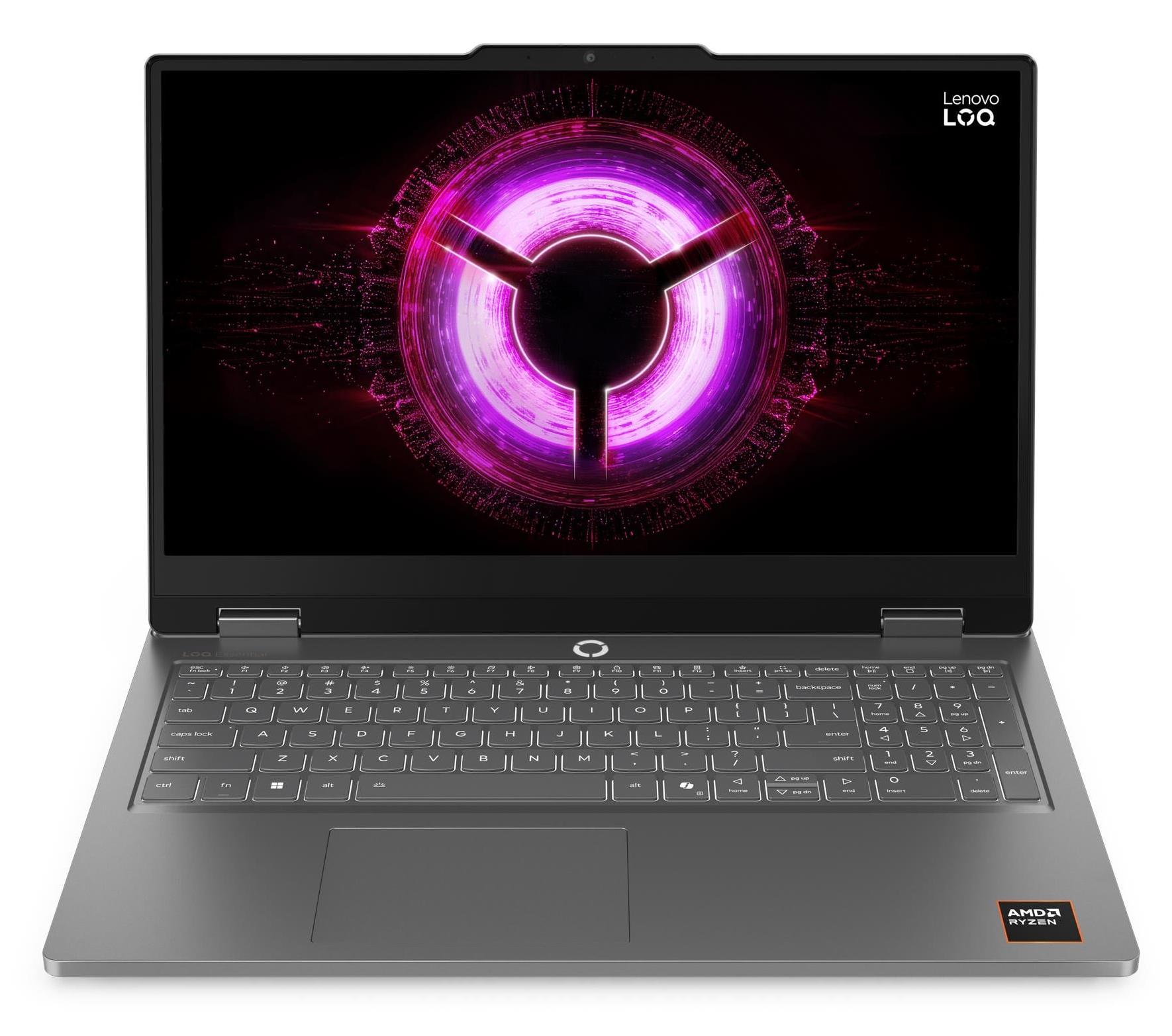 Laptop de gaming Lenovo - LOQ Essential 15ARP11, 15.6'', FHD, Ryzen 7, 144Hz