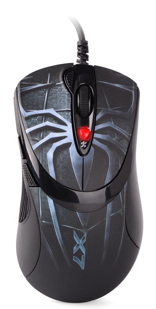 Mouse de gaming A4Tech X7 - XL-747H Blue Spider, albastru