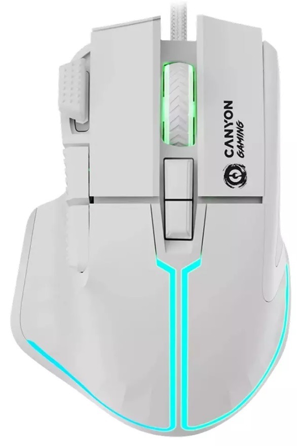 Mouse gaming Canyon - Fortnax, optic, alb