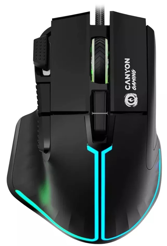 Mouse gaming Canyon - Fortnax, optic, negru