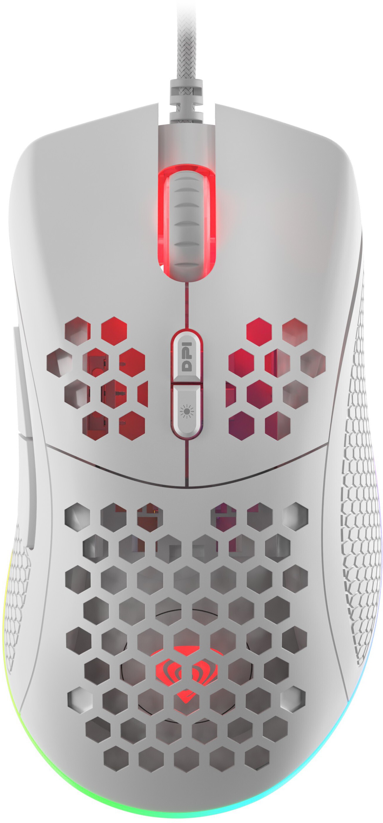 Mouse gaming Genesis - Krypton 555, optic, alb