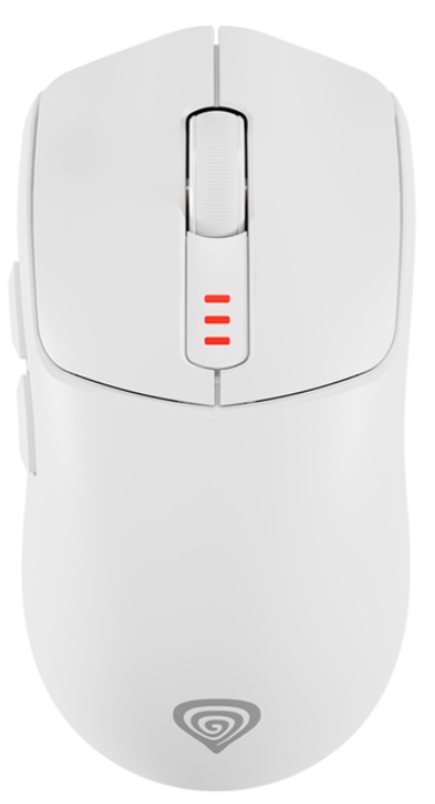 Mouse de gaming Genesis - Zircon 500, optic, wireless, alb