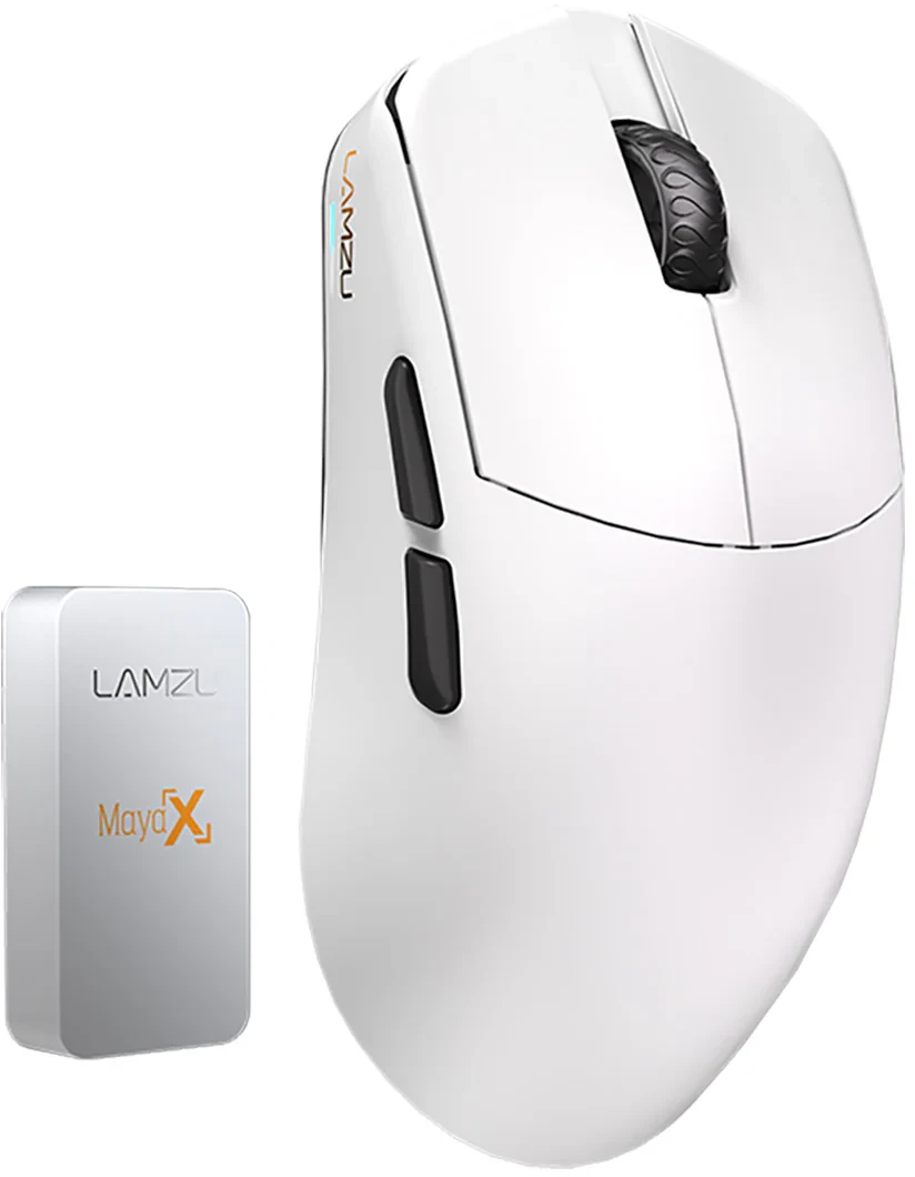 Mouse gaming Lamzu - MAYA X 8K, optic, wireless, alb