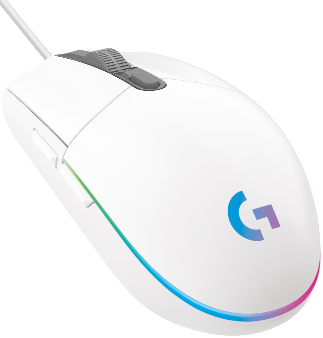 Mouse gaming Logitech - G102 Lightsync, optic, RGB, alb