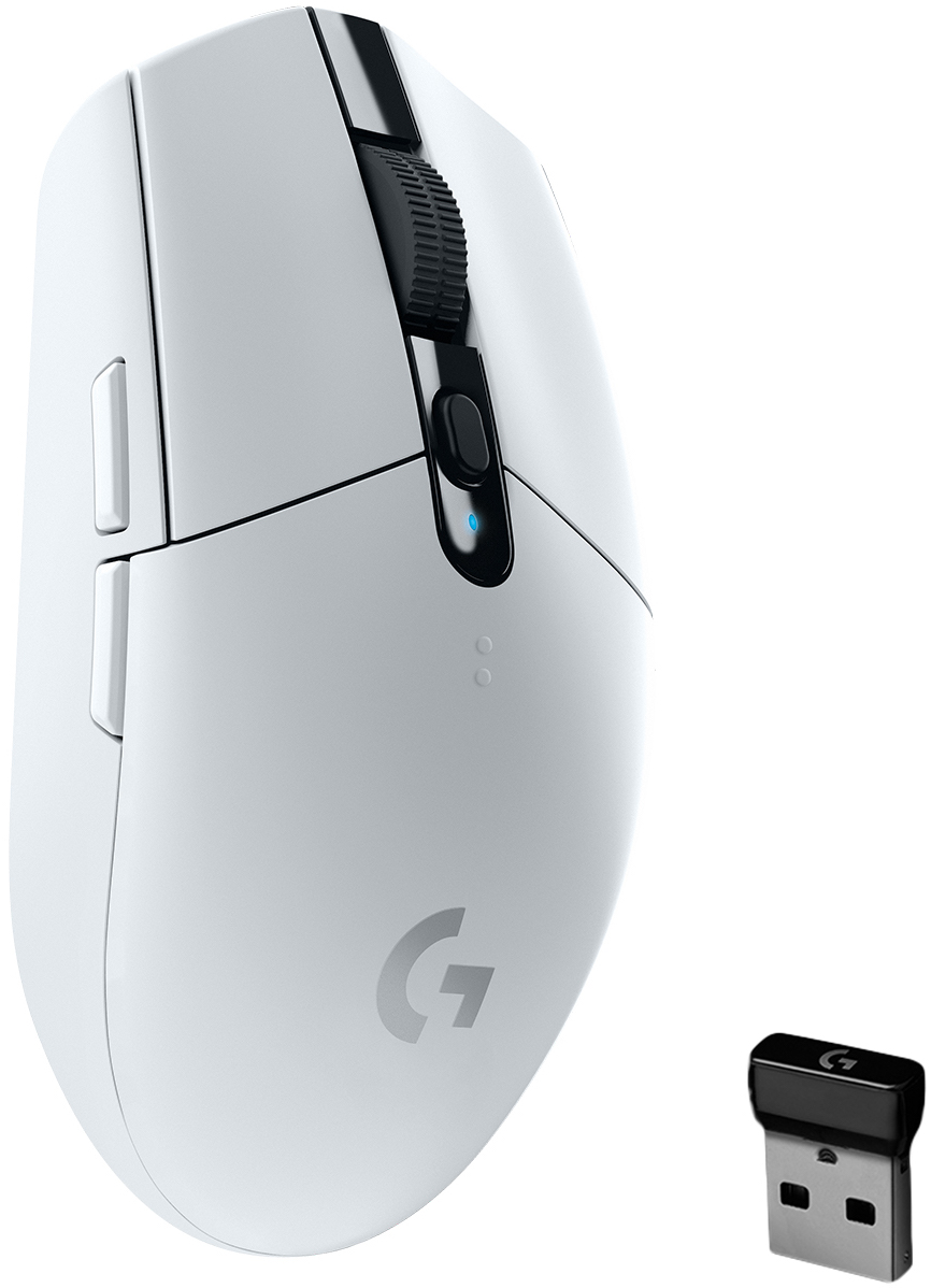 Mouse gaming Logitech - G305 Lightspeed, optic, alb