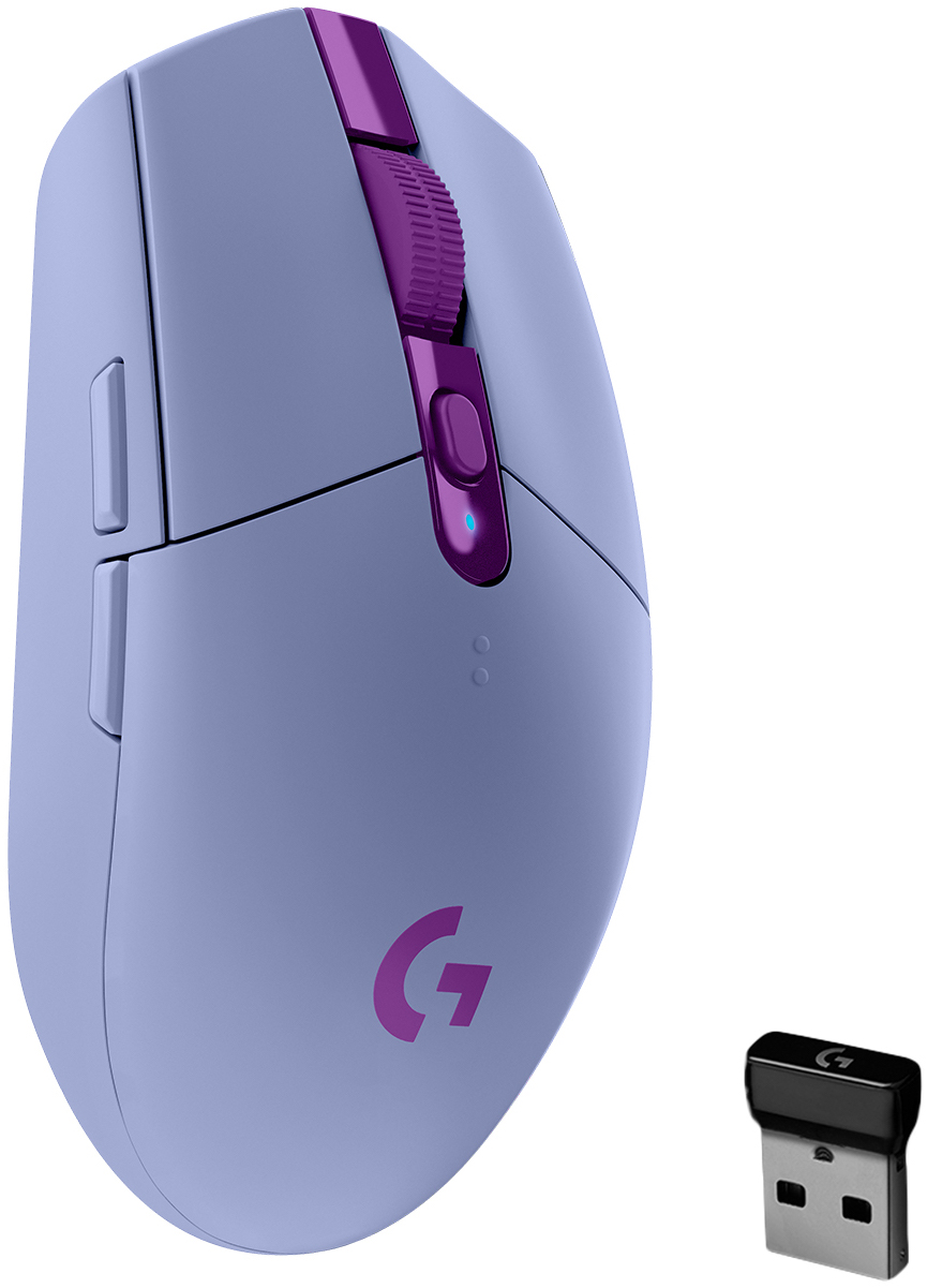 Mouse gaming Logitech - G305 Lightspeed, optic, violet