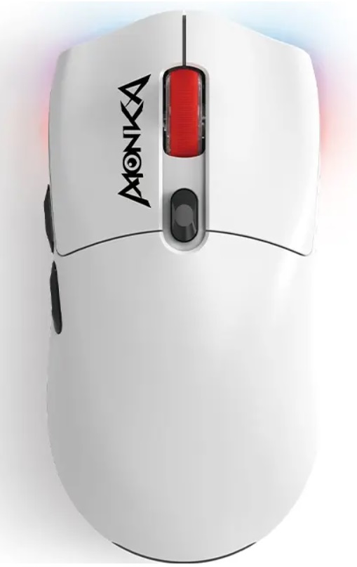 Mouse gaming Marvo - Monka Guru G995W, optic, wireless, alb