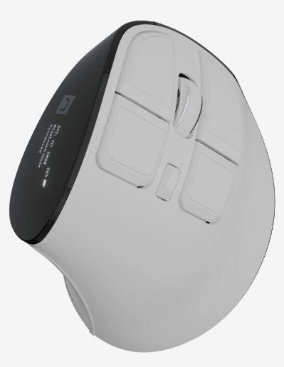 Mouse de gaming Natec - Euphonie Pro, verticală, wireless, albă