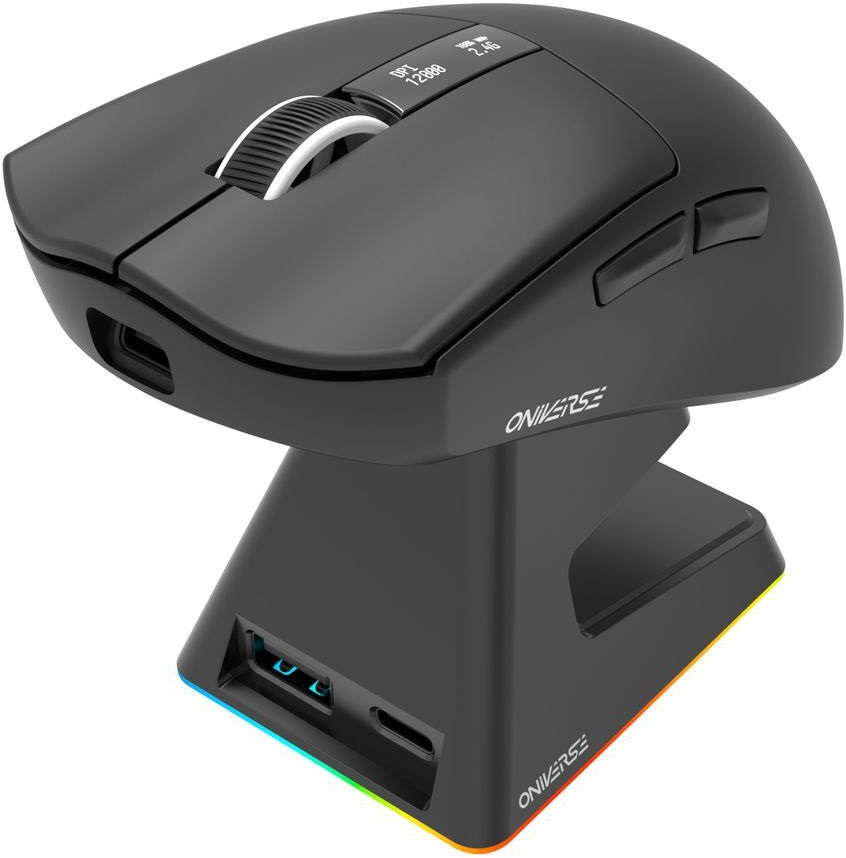 Mouse gaming Oniverse – Vanguard, Dock, optic, wireless, negru