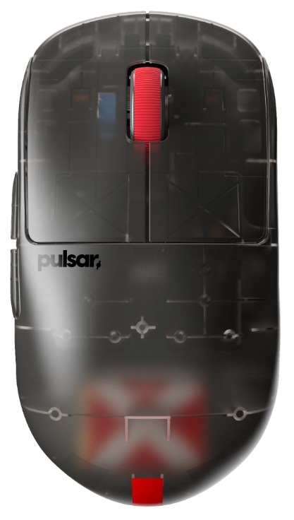 Mouse de gaming  Pulsar - X2H Mini, optic, fără fir , Clear Black Edition