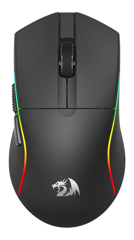 Mouse gaming Redragon - M816-STD, optic, wireless, negru