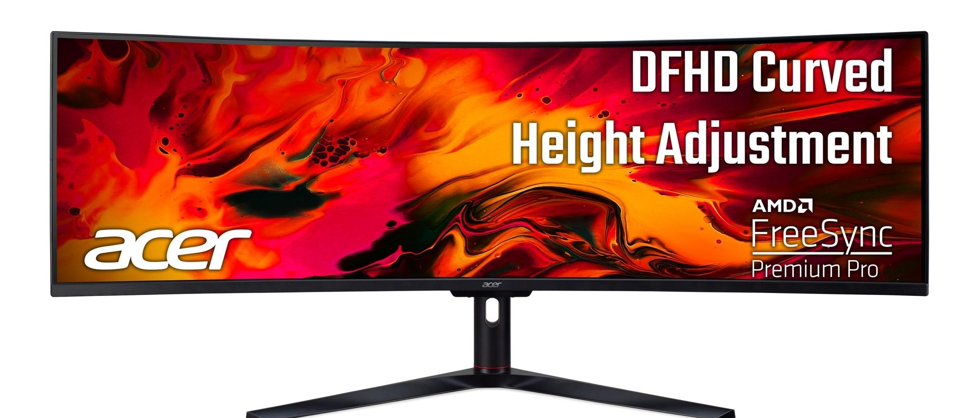 Monitor gaming Acer - Nitro EI491CR, 49'', 144Hz, 4 ms, VA, G-Sync