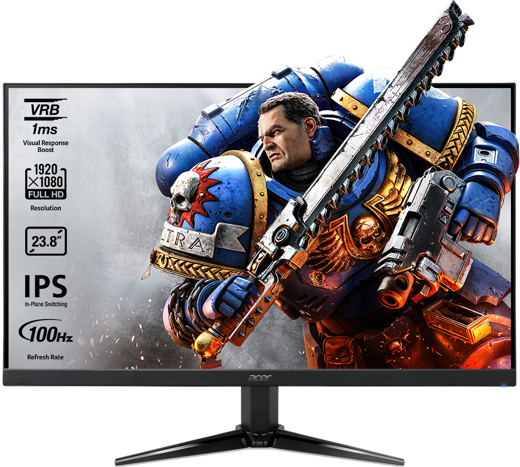Monitor gaming Acer - Nitro QG241YEbii, 23.8'', 100Hz, 1 ms