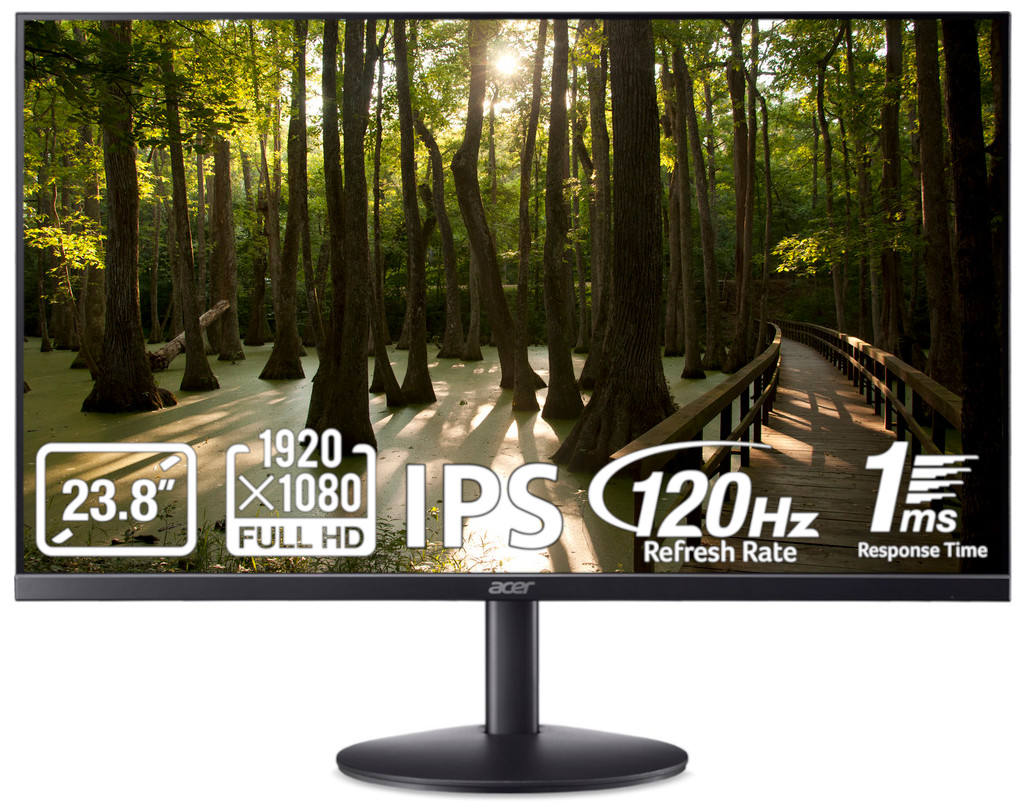 Monitor gaming Acer - SA243Y G0bi, 23.8'', 120Hz, 1ms, negru