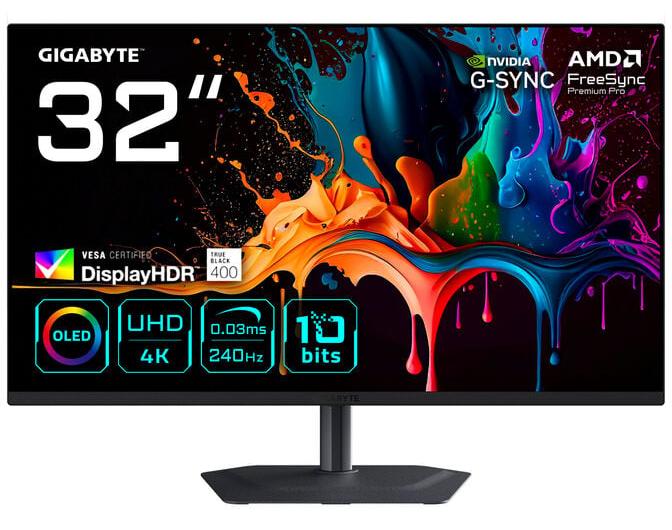 Monitor gaming Gigabyte – MO32U2, 31.5'', 240Hz, 0.03ms, G-SYNC