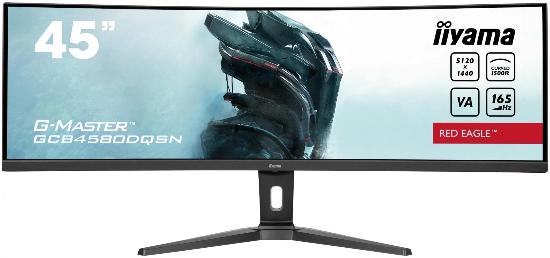 Monitor de gaming  IIYAMA - G-Master GCB4580DQSN-B1, 44.5'', 165Hz, 0.8ms, VA, Curved