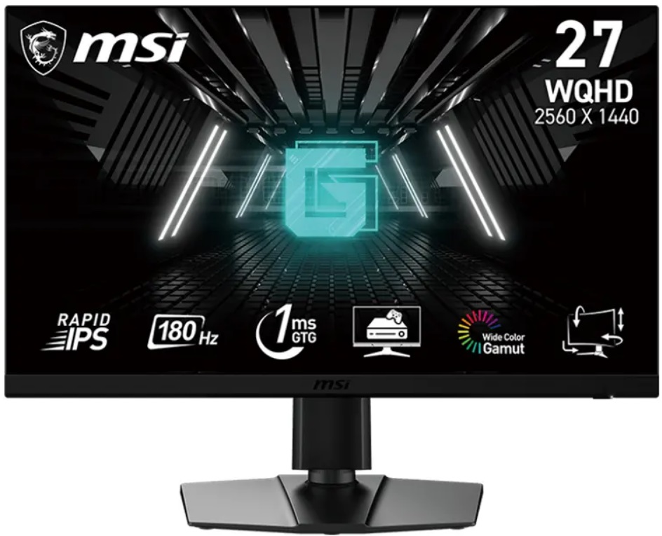 Monitor de gaming MSI - G272QPF E2, 27'', 180Hz, 1ms, Adaptive-Sync