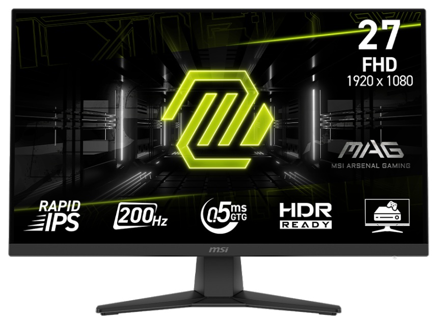 Monitor gaming MSI - MAG 272F, 27'', 200Hz, 0.5ms, negru