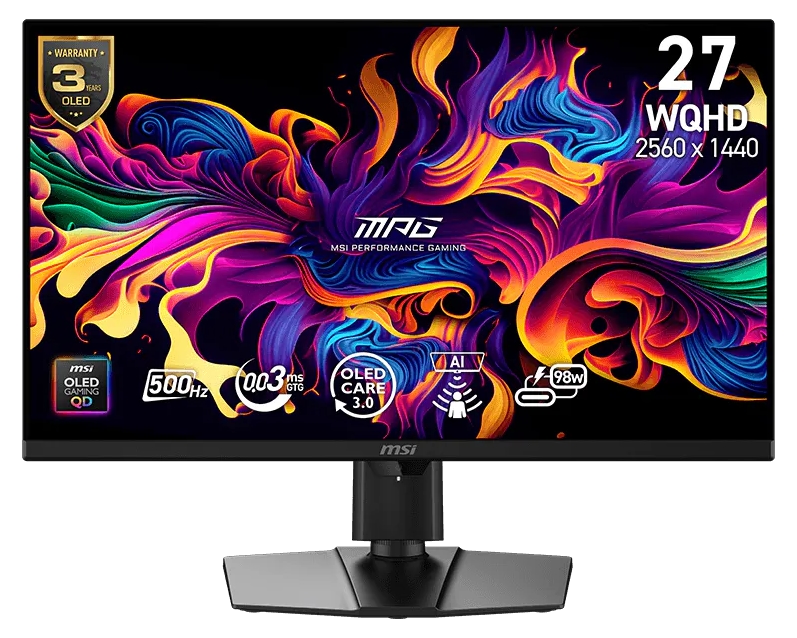 Monitor gaming MSI - MPG 271QR QD-OLED X50, 26,5'', 500Hz, 0,03ms