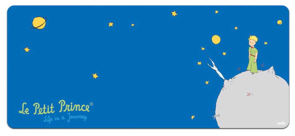 Mouse pad pentru jocuri Erik - The Little Prince, XL, moale, albastru