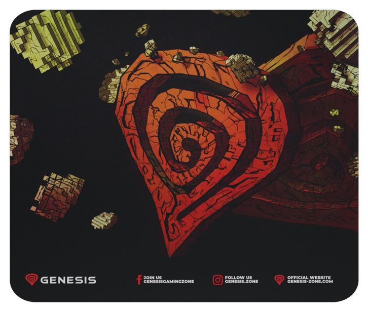 Mousepad gaming Genesis - Ancient Stone, 25x21cm, moale