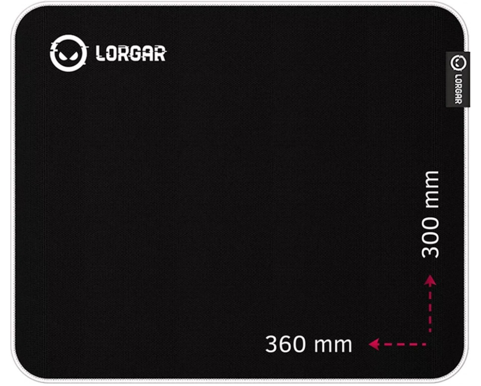 Mouse pad pentru jocuri Lorgar - Legacer 753, L, moale, negru/violet