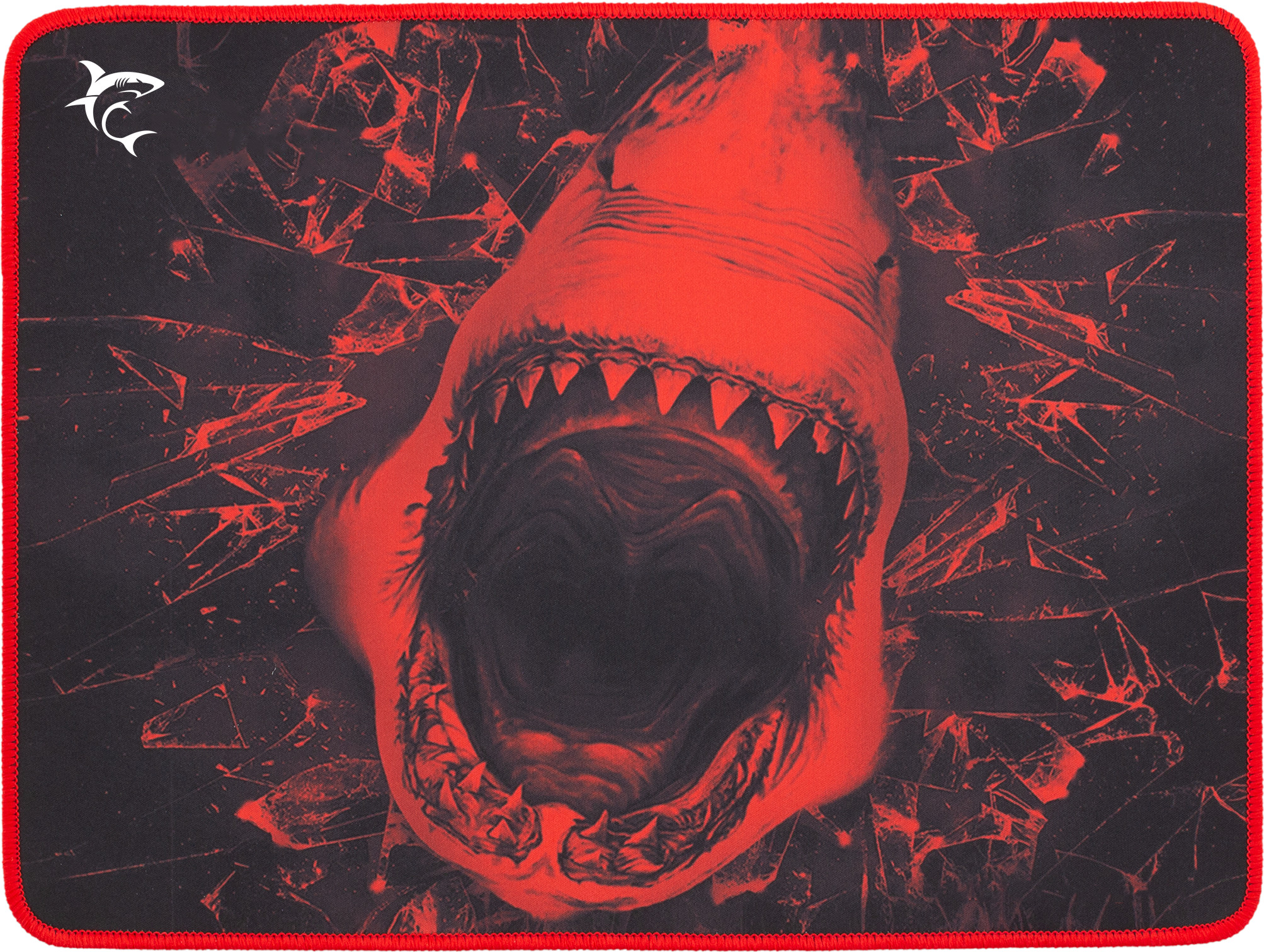 Mouse pad pentru gaming  White Shark - SKYWALKER, M, moale , roşu/negru