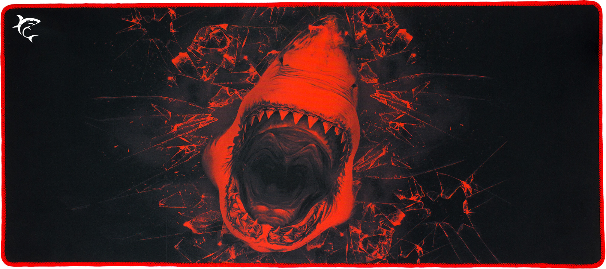 Mouse pad pentru gaming  White Shark - SKYWALKER, XL, moale,roșu/negru