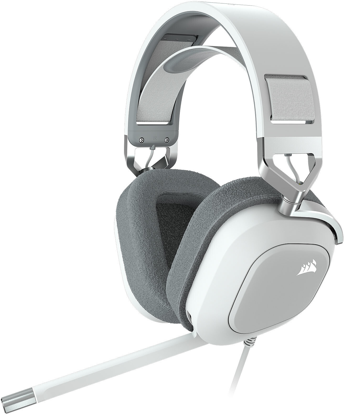 Căști de gaming Corsair - HS80, alb