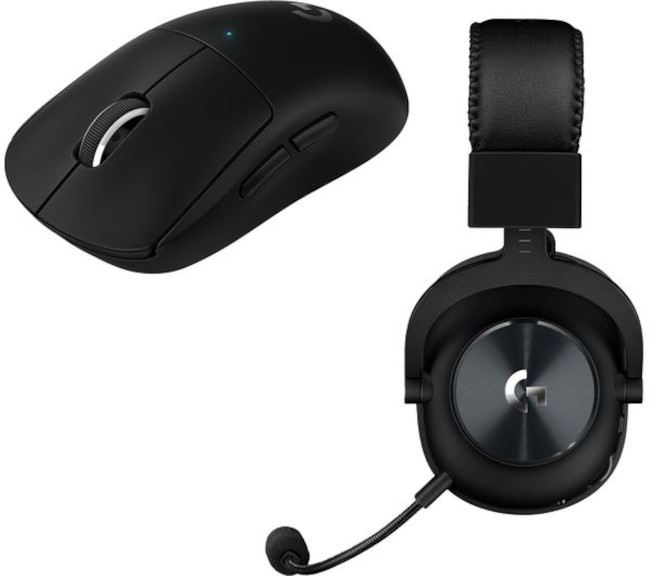 Căști și mouse gaming Logitech - PRO X, wireless , negru