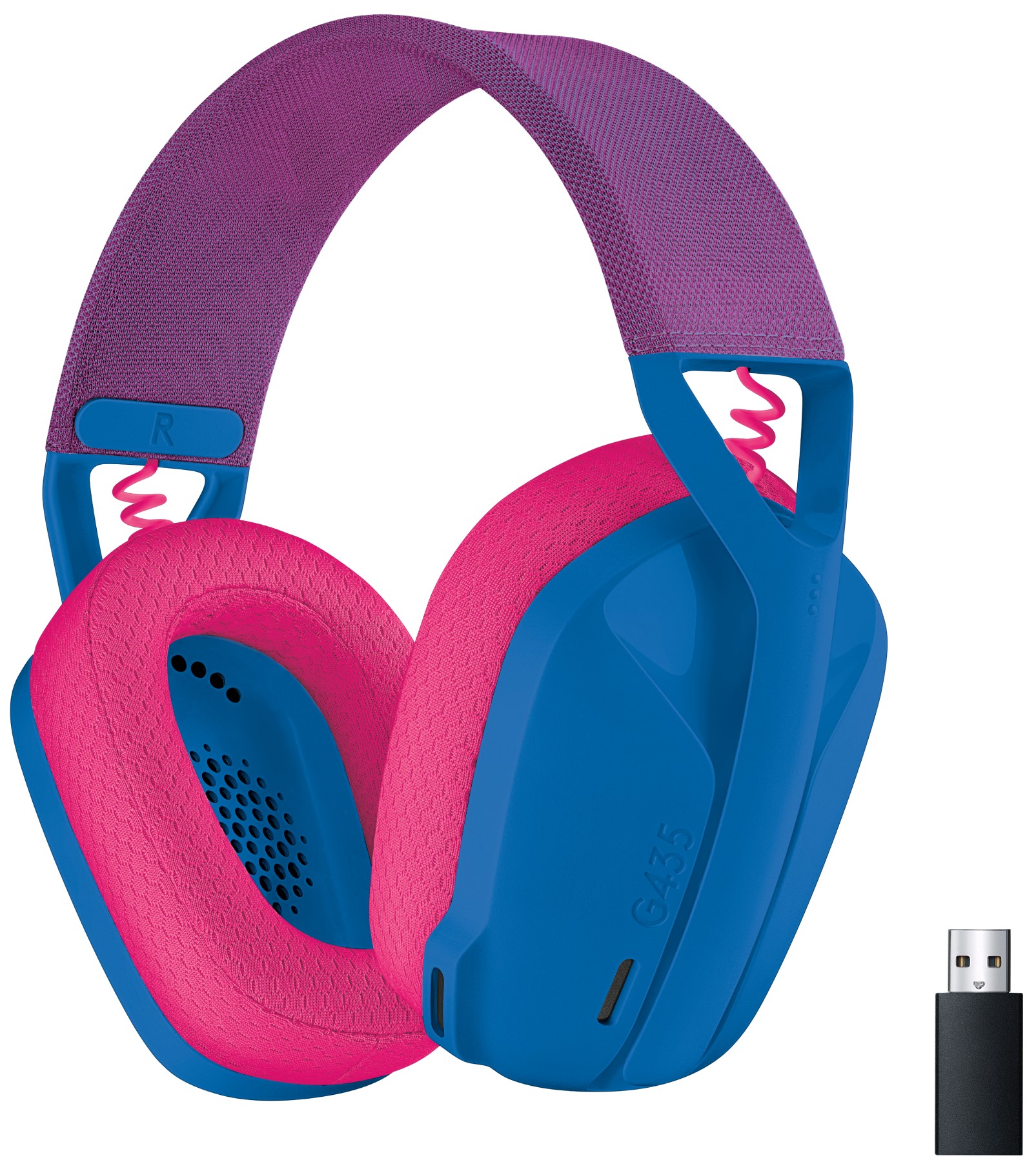 Căști gaming Logitech - G435, wireless, albastre