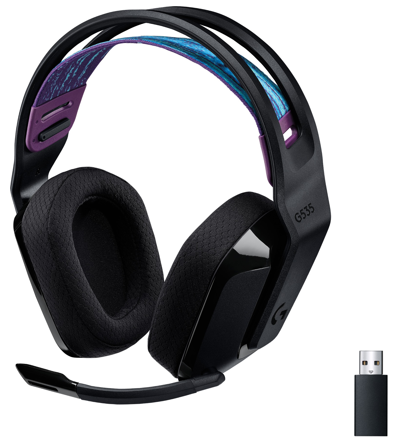 Căști gaming Logitech - G535 Lightspeed, wireless, negru