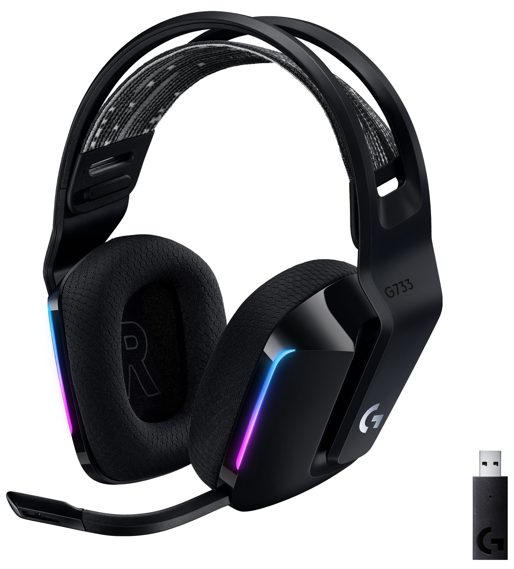 Căști gaming Logitech - G733, wireless, negre