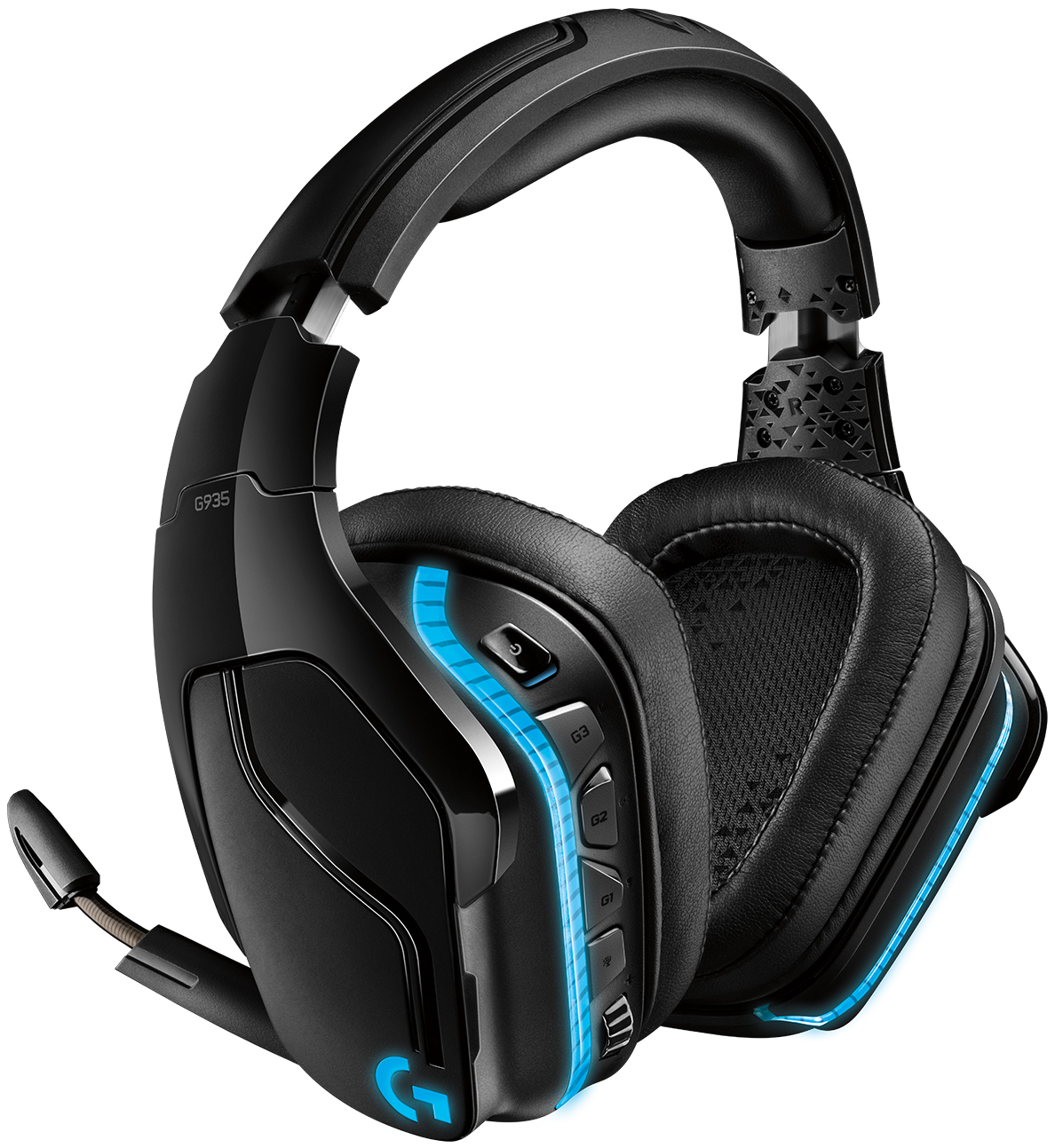 Căști gaming Logitech - G935, 7.1 Surround, wireless negre
