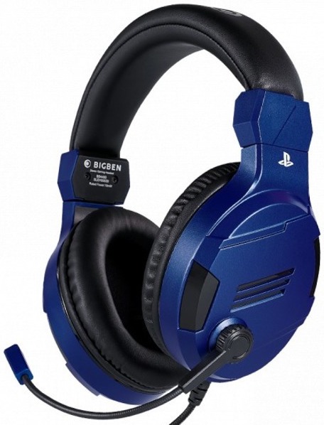 Căști de gaming Nacon - Bigben PS4 Official Headset V3, albastru