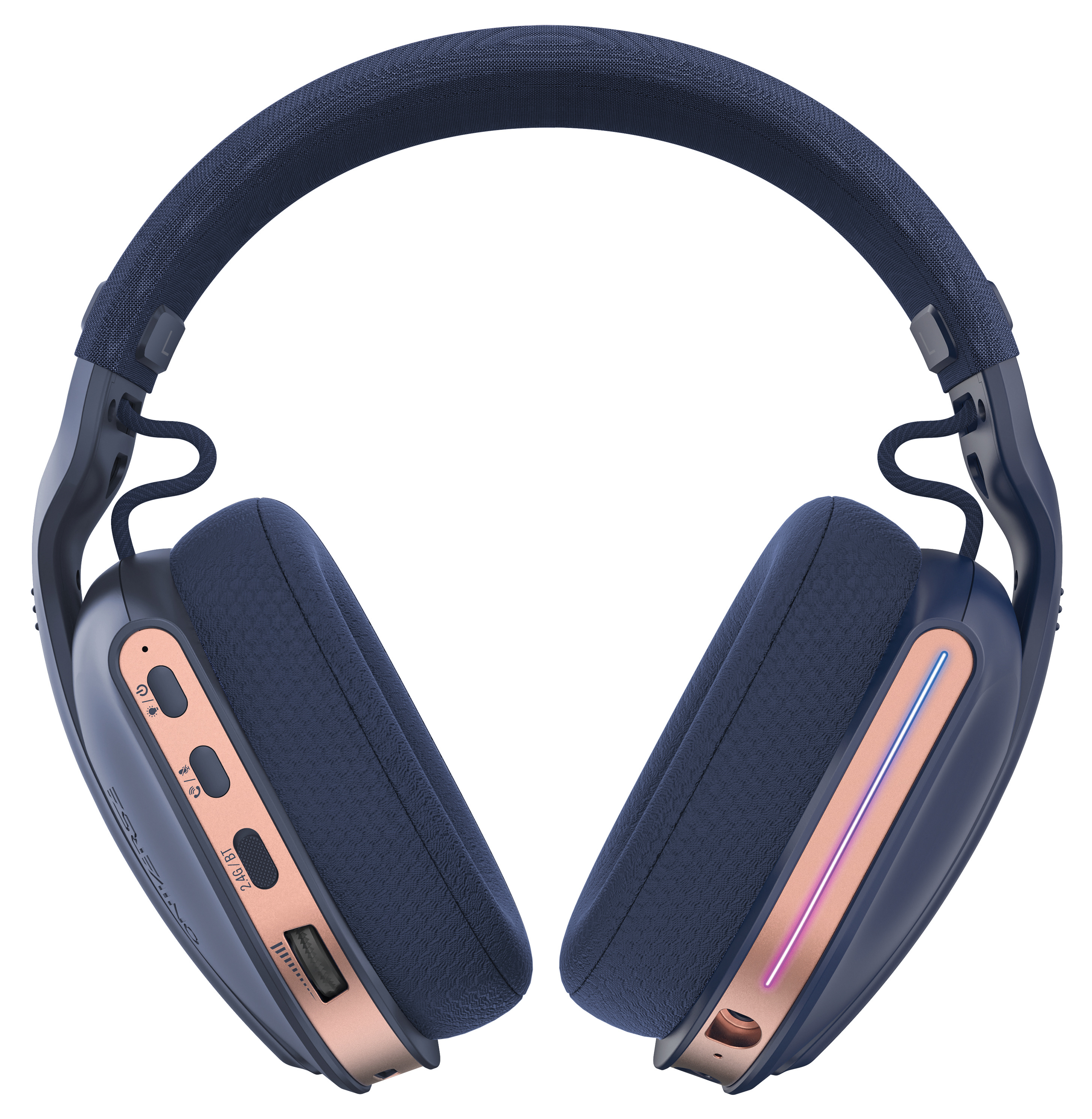 Căști de gaming Oniverse – Polaris, wireless, albastru închis