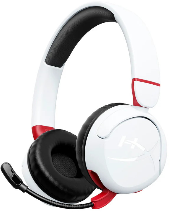 Căști de gaming cu microfon HyperX - Cloud Mini, fără fir, alb