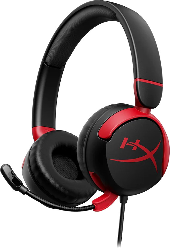 Căști de gaming cu microfon HyperX - Cloud Mini, negru/rosu